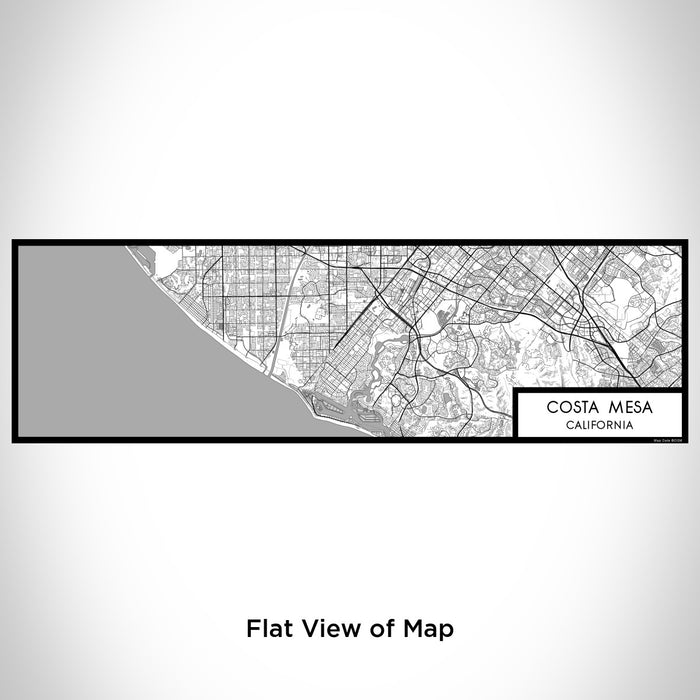 Flat View of Map Custom Costa Mesa California Map Enamel Mug in Classic