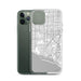 Custom Costa Mesa California Map Phone Case in Classic
