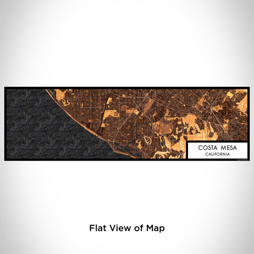Flat View of Map Custom Costa Mesa California Map Enamel Mug in Ember