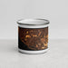 Front View Custom Costa Mesa California Map Enamel Mug in Ember