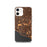 Custom iPhone 12 Costa Mesa California Map Phone Case in Ember