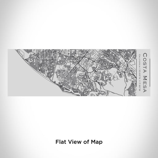 Rendered View of Costa Mesa California Map Engraving on 10oz Stainless Steel Insulated Cup with Sipping Lid