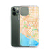 Custom Costa Mesa California Map Phone Case in Watercolor