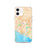 Custom iPhone 12 Costa Mesa California Map Phone Case in Watercolor