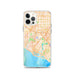 Custom iPhone 12 Pro Costa Mesa California Map Phone Case in Watercolor