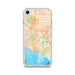 Custom iPhone SE Costa Mesa California Map Phone Case in Watercolor