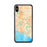 Custom iPhone XS Max Costa Mesa California Map Phone Case in Watercolor