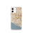 Custom iPhone 12 mini Costa Mesa California Map Phone Case in Woodblock