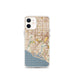 Custom iPhone 12 mini Costa Mesa California Map Phone Case in Woodblock