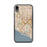 Custom iPhone XR Costa Mesa California Map Phone Case in Woodblock
