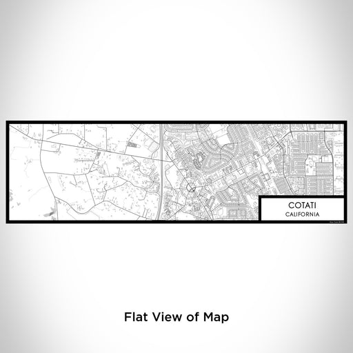 Flat View of Map Custom Cotati California Map Enamel Mug in Classic