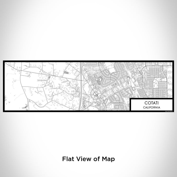 Flat View of Map Custom Cotati California Map Enamel Mug in Classic