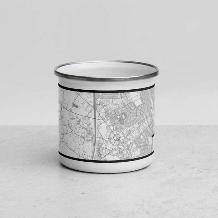 Front View Custom Cotati California Map Enamel Mug in Classic