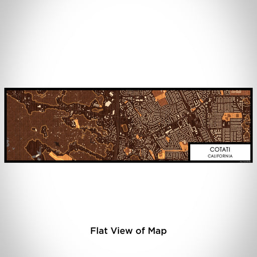 Flat View of Map Custom Cotati California Map Enamel Mug in Ember