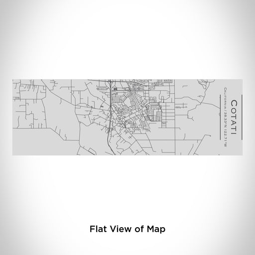 Rendered View of Cotati California Map Engraving on 10oz Stainless Steel Insulated Cup with Sipping Lid