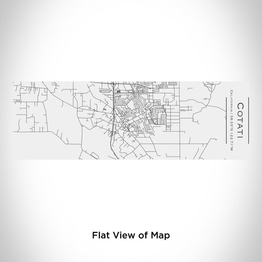 Rendered View of Cotati California Map Engraving on 10oz Stainless Steel Insulated Cup with Sliding Lid in White