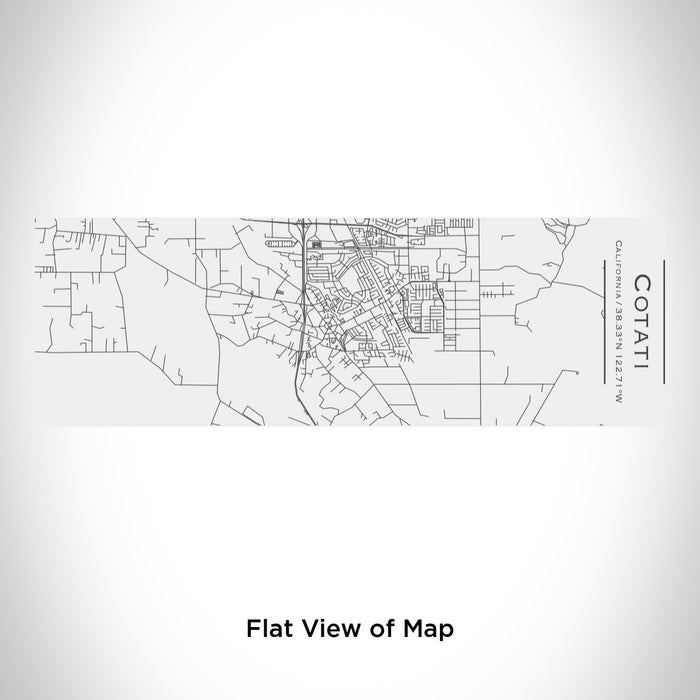 Rendered View of Cotati California Map Engraving on 10oz Stainless Steel Insulated Cup with Sliding Lid in White
