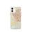 Custom iPhone 12 mini Cotati California Map Phone Case in Woodblock