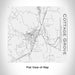 Rendered View of Cottage Grove Oregon Map Engraving on 17oz Stainless Steel Insulated Tumbler in White