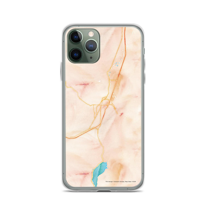 Custom Cottage Grove Oregon Map Phone Case in Watercolor