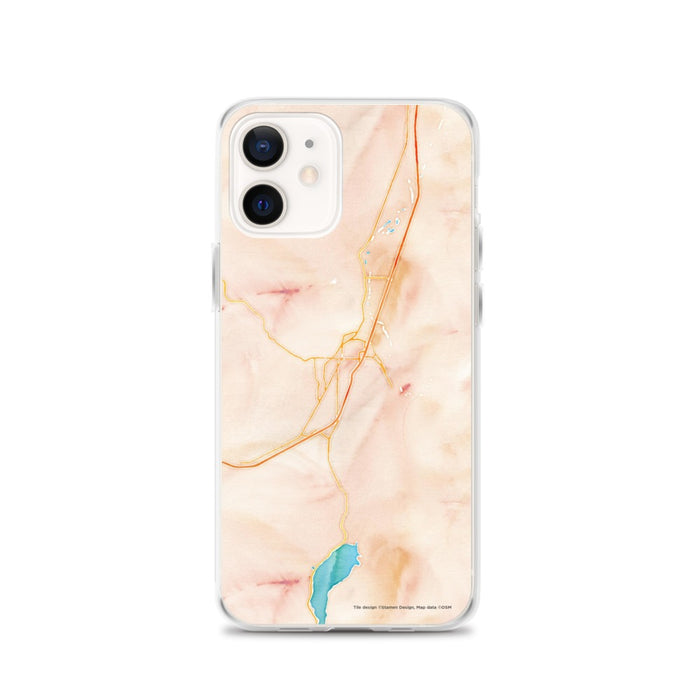 Custom Cottage Grove Oregon Map iPhone 12 Phone Case in Watercolor