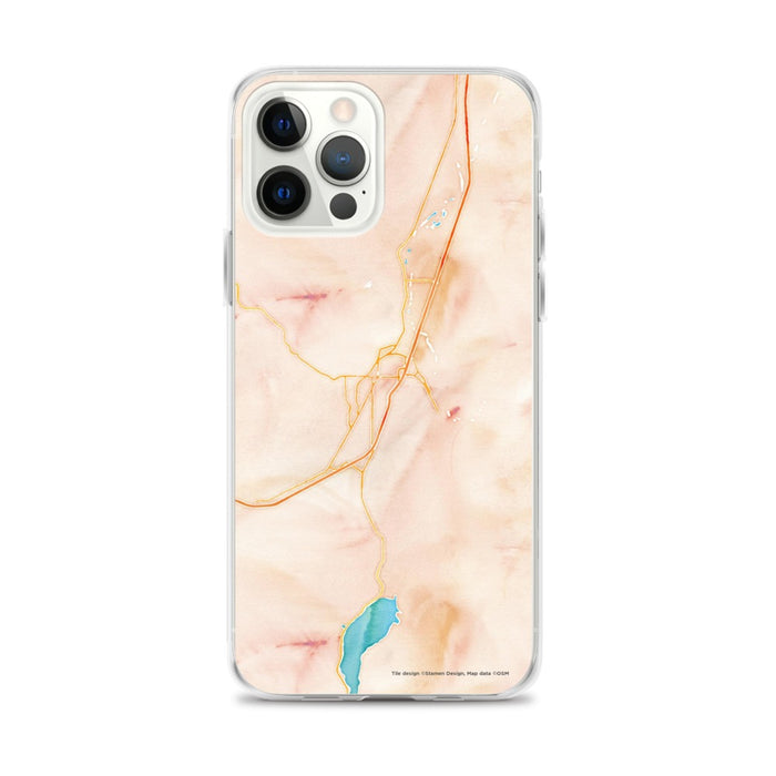Custom Cottage Grove Oregon Map iPhone 12 Pro Max Phone Case in Watercolor