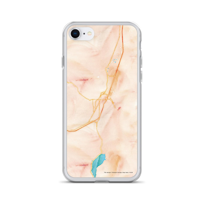 Custom Cottage Grove Oregon Map iPhone SE Phone Case in Watercolor