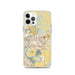 Custom Council Bluffs Iowa Map iPhone 12 Pro Phone Case in Woodblock