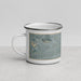 Left View Custom Covina California Map Enamel Mug in Afternoon