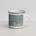 Right View Custom Covina California Map Enamel Mug in Afternoon