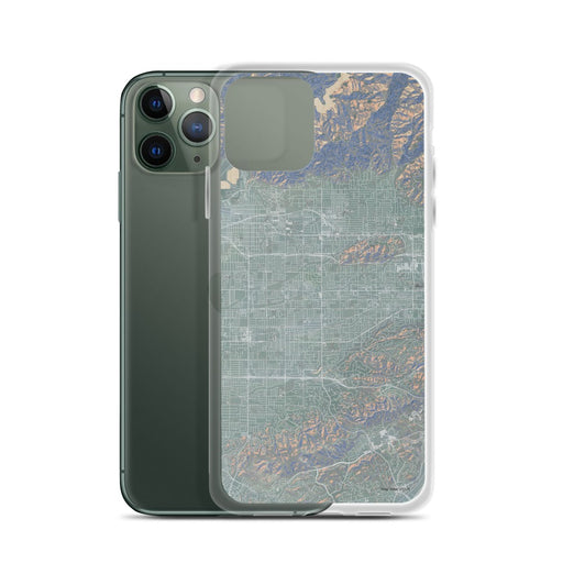 Custom Covina California Map Phone Case in Afternoon