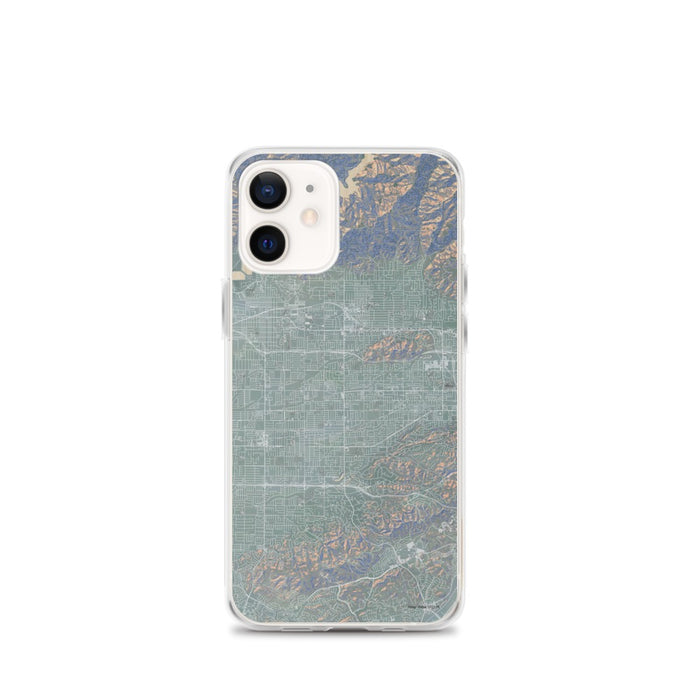 Custom iPhone 12 mini Covina California Map Phone Case in Afternoon