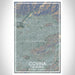 Covina California Map Print Portrait Orientation in Afternoon Style With Shaded Background