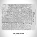 Rendered View of Covina California Map Engraving on 20oz Stainless Steel Insulated Bottle with Bamboo Top