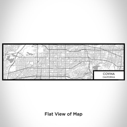 Flat View of Map Custom Covina California Map Enamel Mug in Classic