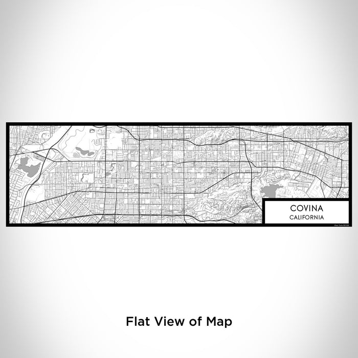 Flat View of Map Custom Covina California Map Enamel Mug in Classic