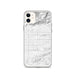 Custom iPhone 11 Covina California Map Phone Case in Classic