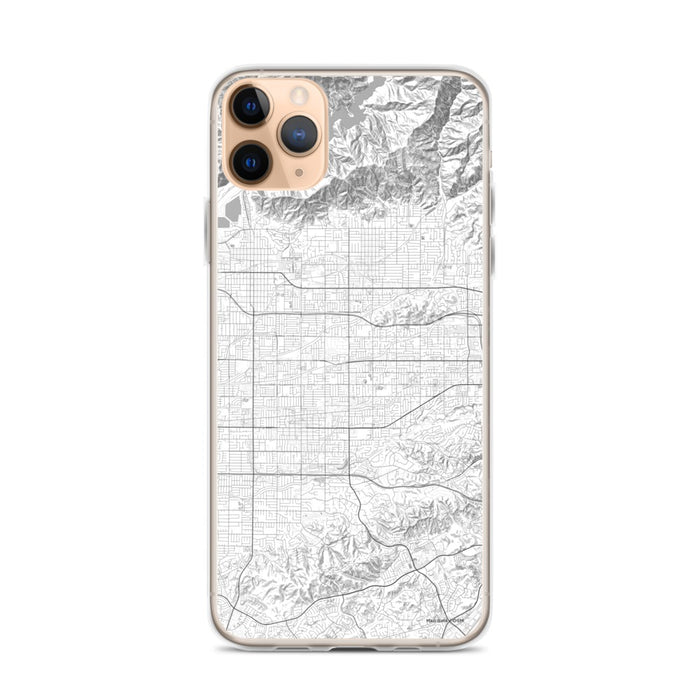 Custom iPhone 11 Pro Max Covina California Map Phone Case in Classic