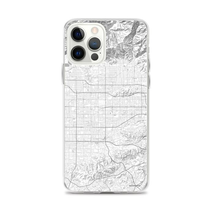 Custom iPhone 12 Pro Max Covina California Map Phone Case in Classic