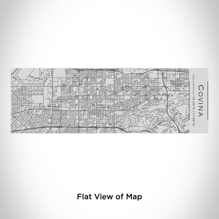 Rendered View of Covina California Map Engraving on 10oz Stainless Steel Insulated Cup with Sipping Lid