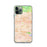 Custom iPhone 11 Pro Covina California Map Phone Case in Watercolor