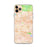 Custom iPhone 11 Pro Max Covina California Map Phone Case in Watercolor