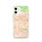 Custom iPhone 12 Covina California Map Phone Case in Watercolor