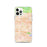 Custom iPhone 12 Pro Covina California Map Phone Case in Watercolor