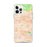 Custom iPhone 12 Pro Max Covina California Map Phone Case in Watercolor