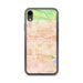 Custom iPhone XR Covina California Map Phone Case in Watercolor