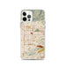 Custom iPhone 12 Pro Covina California Map Phone Case in Woodblock