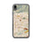 Custom iPhone XR Covina California Map Phone Case in Woodblock