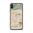 Custom iPhone X/XS Covina California Map Phone Case in Woodblock