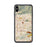 Custom iPhone XS Max Covina California Map Phone Case in Woodblock